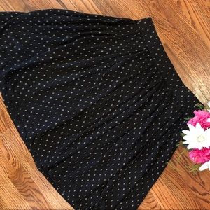 Cute black print jersey skirt from Shade! Sz M